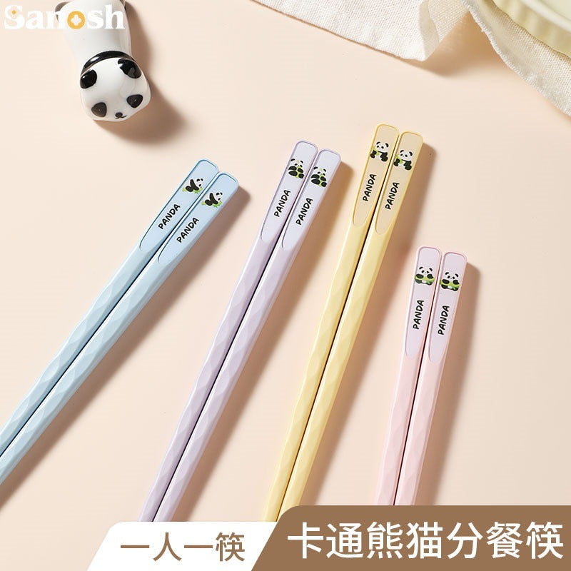Alloy Chopsticks, Cute Kidsren's Nail Chopsticks, Cartoon Chopsticks, Kindergarten Learning Special Household Baby Chopsticks - image 2