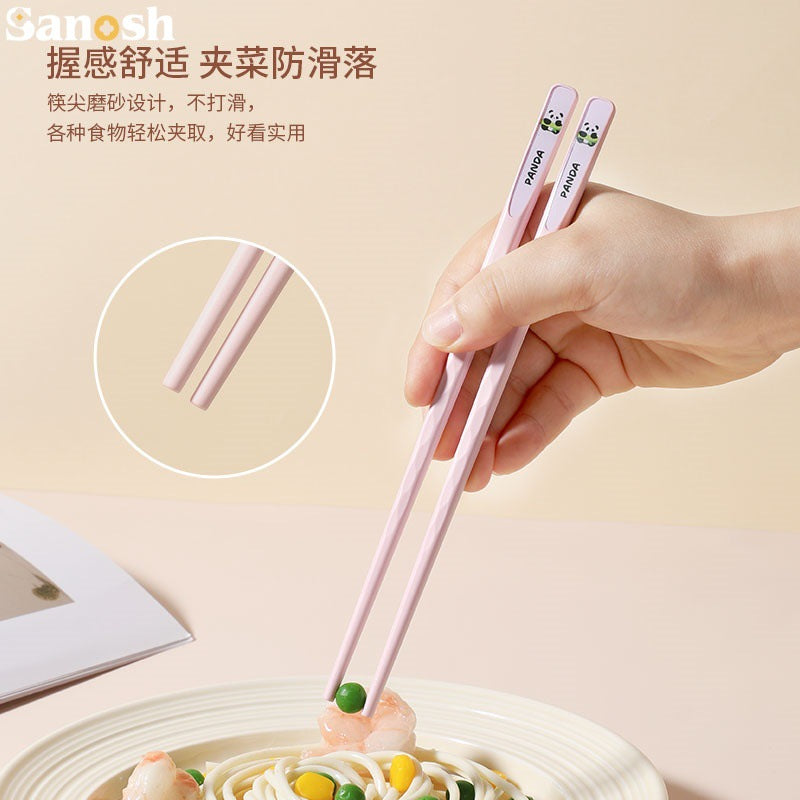Alloy Chopsticks, Cute Kidsren's Nail Chopsticks, Cartoon Chopsticks, Kindergarten Learning Special Household Baby Chopsticks - image 3