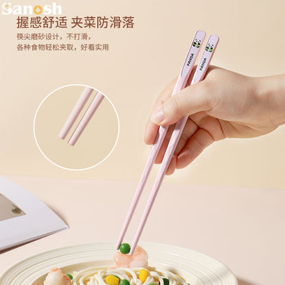 Alloy Chopsticks, Cute Kidsren's Nail Chopsticks, Cartoon Chopsticks, Kindergarten Learning Special Household Baby Chopsticks - image 3