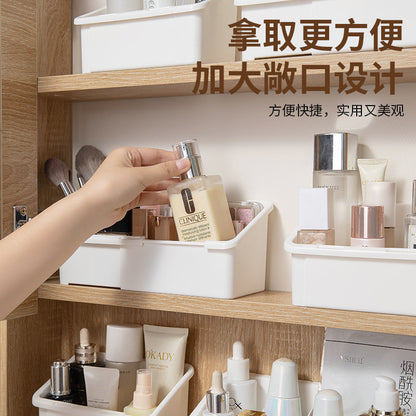 Retractable Mirror Cabinet Storage Box Multifunctional Eyebrow Pencil Cosmetics Storage Box Adjustable Desktop Compartment Organizer - image 3