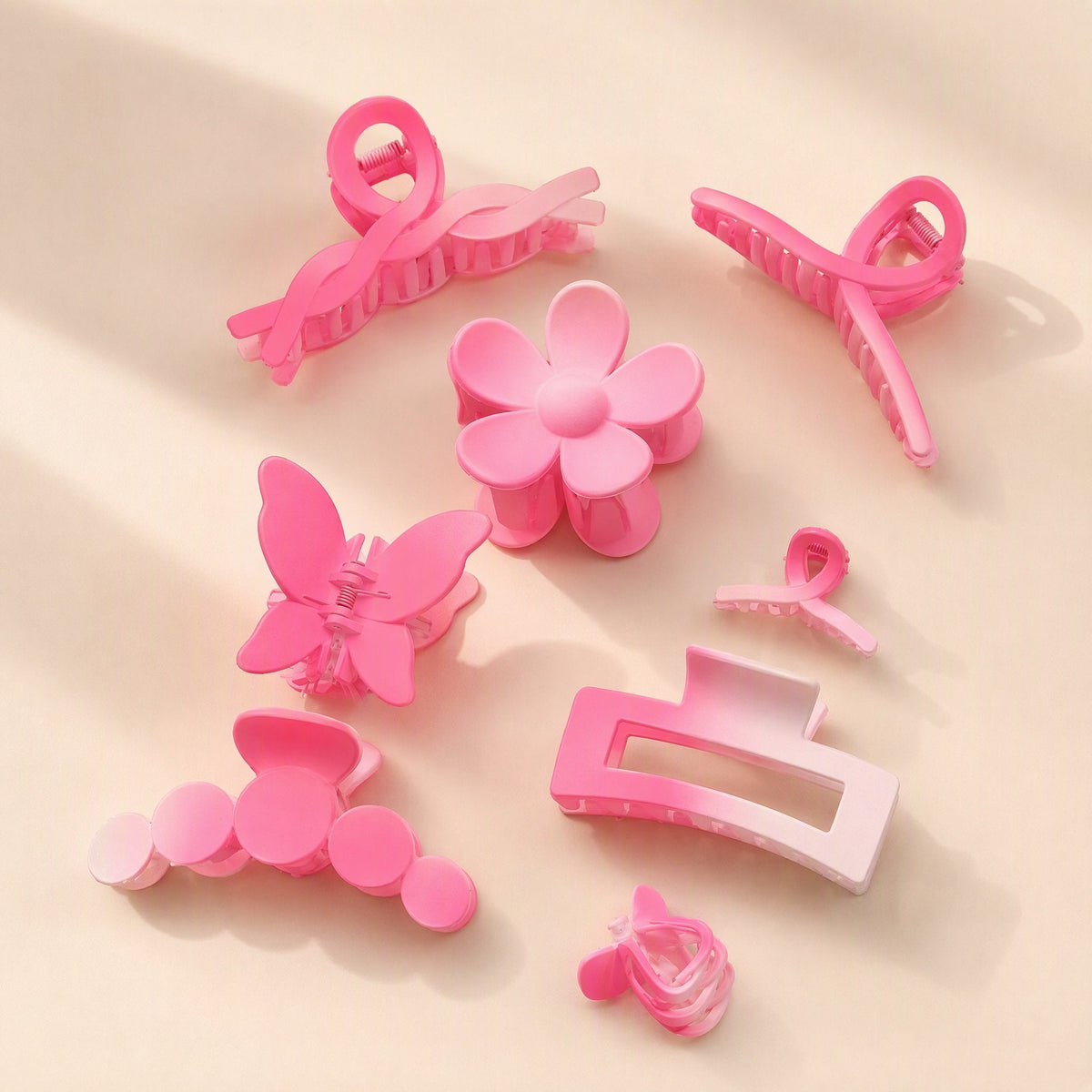 Tressclip plastic hair clip set with handmade gripper hairpins