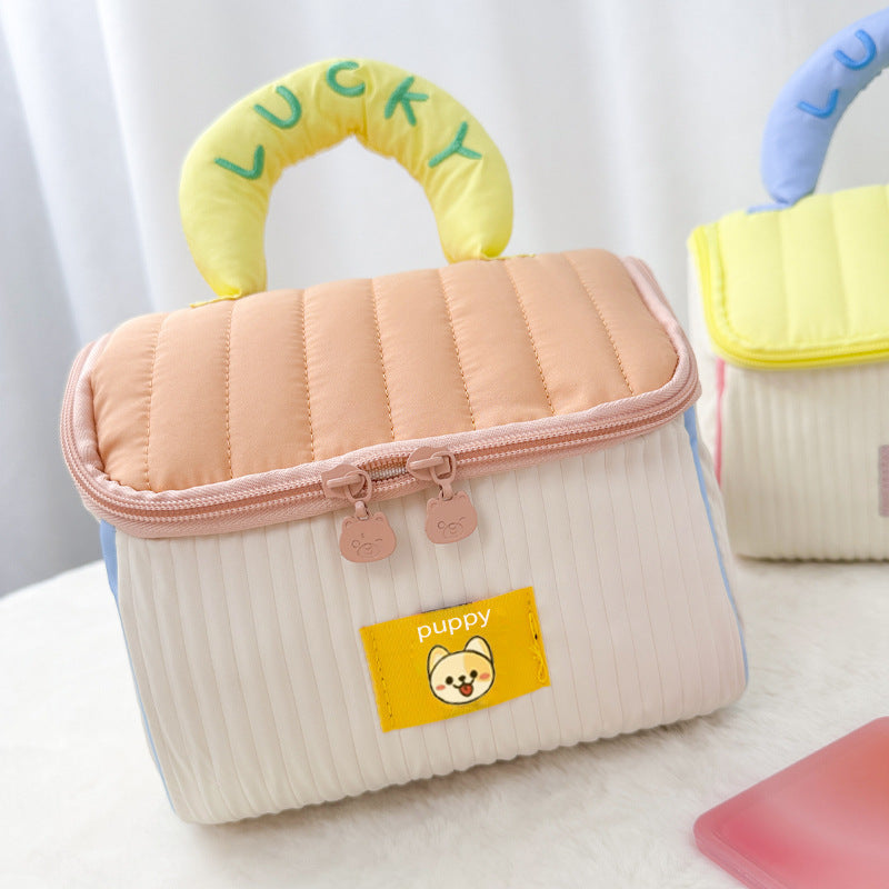 Original Cute Cabin Cosmetic Bag for Girls, Large-Capacity Skin Care Product Cosmetics Bag, Portable Satchel Travel Toiletry Bag - image 3