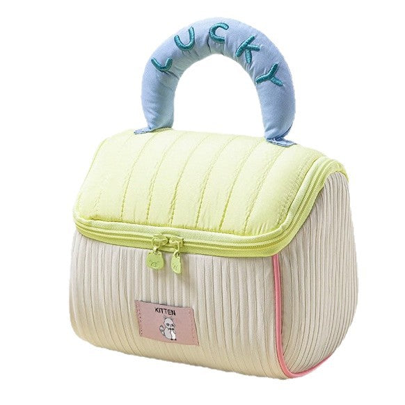 Original Cute Cabin Cosmetic Bag for Girls, Large-Capacity Skin Care Product Cosmetics Bag, Portable Satchel Travel Toiletry Bag - image 5