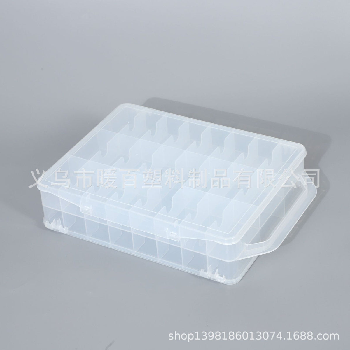 Double-Layer 46-Compartment Nail Polish Storage Box, Transparent Plastic Box, Truck Storage Box, Portable Manicure and Cosmetics Storage Box - image 4