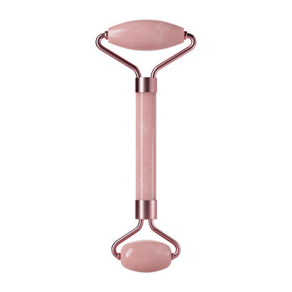 Rose Quartz Roller Massager Set Non-Jade Facial Roller Massager Facial Beauty Shaving Double-Headed Massage Stick - image 5