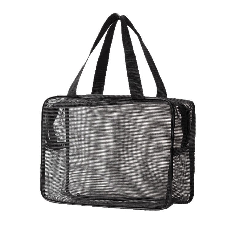 Mesh Bath Bag Large Capacity Portable Drain Cosmetic Bag Fitness Bag Pocket Bath Bag Hollow Toiletry Bag Factory Wholesale - image 5