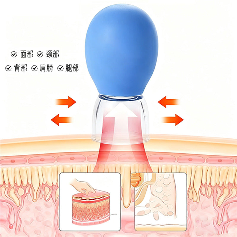 Facial Lifting Cupping Device, Silicone Vacuum Cupping Cup, Tendon Lifting Massage, Meridian Dredging, Scraping and Beauty - image 2
