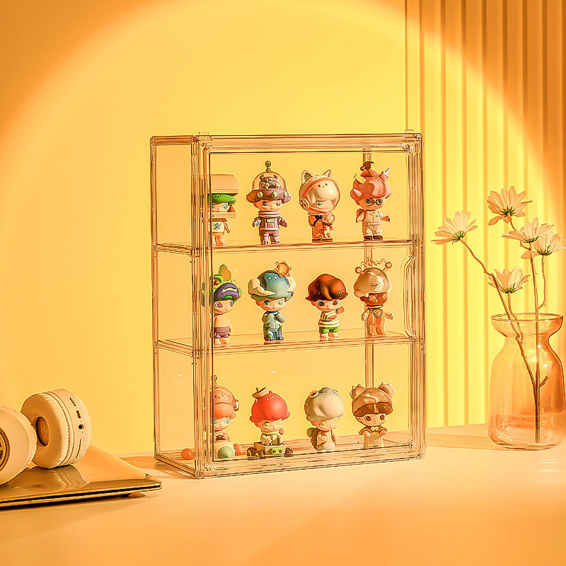 Transparent Hand-Made Blind Box Display Cabinet, Cosmetic Storage Box, Acrylic Storage Rack, Wall-Mounted Display Rack - image 2
