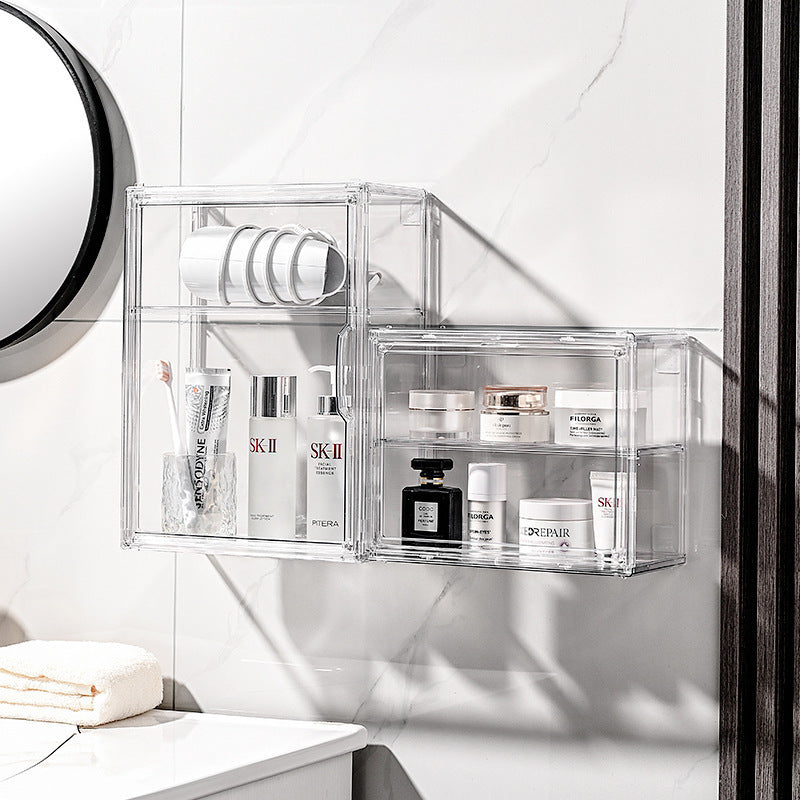 Transparent Hand-Made Blind Box Display Cabinet, Cosmetic Storage Box, Acrylic Storage Rack, Wall-Mounted Display Rack - image 4