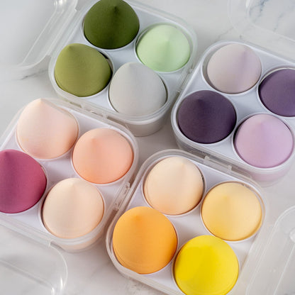 Egg Carton Beauty Egg Does Not Eat Powder Super Soft Boxed Powder Puff Dry and Wet Dual-Use Makeup Sponge Makeup Egg Set Ready for Sale - image 1