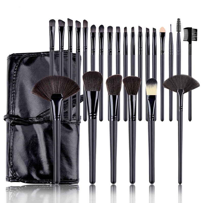 24 Black Makeup Brushes Set Makeup Artist Full Set of Eye Shadow Brushes Loose Powder Brush Beauty Tools Makeup Brushes - image 1