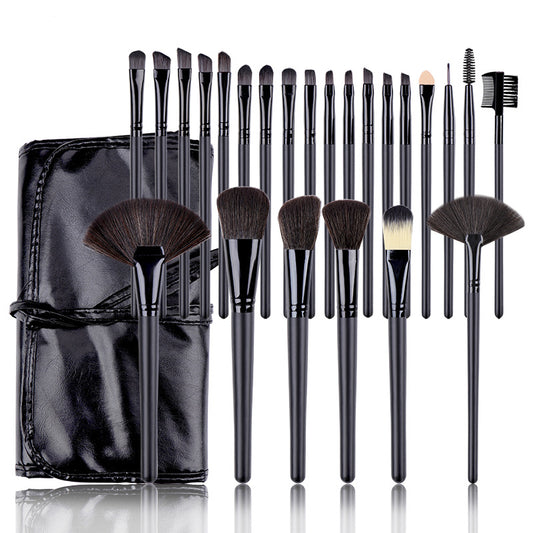 24 Black Makeup Brushes Set Makeup Artist Full Set of Eye Shadow Brushes Loose Powder Brush Beauty Tools Makeup Brushes - image 1