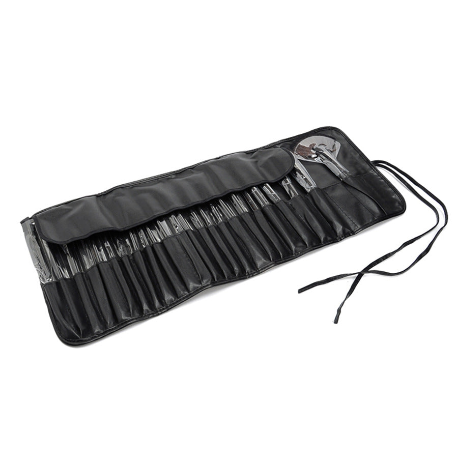 24 Black Makeup Brushes Set Makeup Artist Full Set of Eye Shadow Brushes Loose Powder Brush Beauty Tools Makeup Brushes - image 3