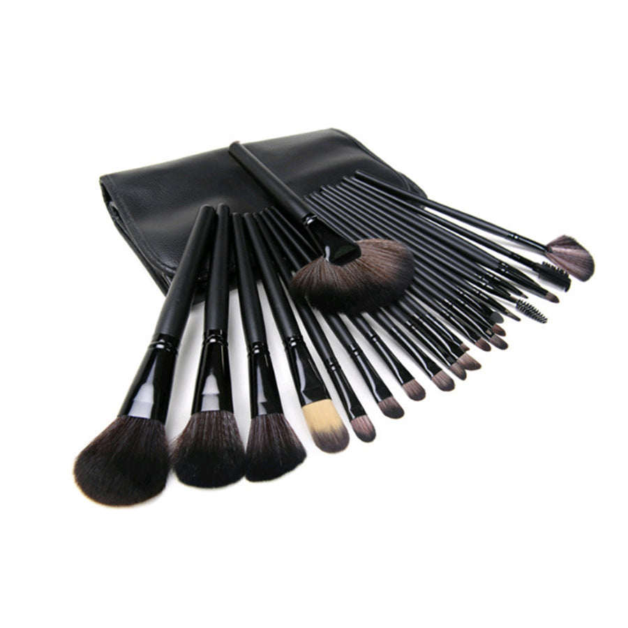 24 Black Makeup Brushes Set Makeup Artist Full Set of Eye Shadow Brushes Loose Powder Brush Beauty Tools Makeup Brushes - image 4