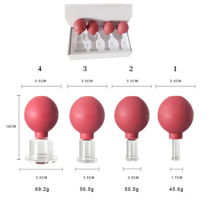 Silicone Ball Glass Cupping Cups, Facial Beauty Cupping Device, Vacuum Negative Pressure Suction Cupping Cups for Beauty Salons, Removable and Washable - image 4
