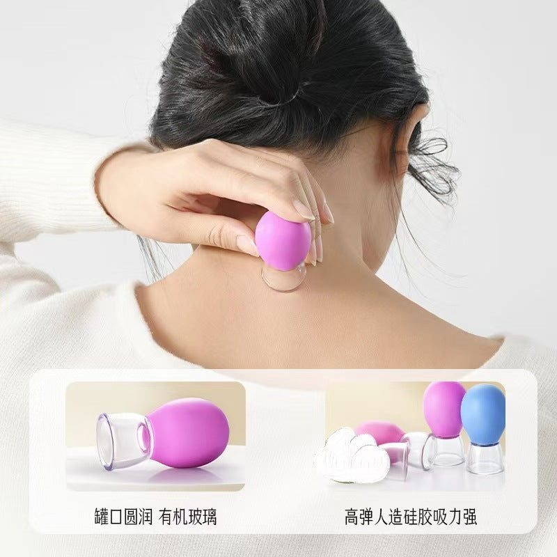 Facial Cupping Device for Lifting the Face, Pulling and Tightening the Skin, Cupping Massage, Meridian Dredging, Silicone Vacuum Cup, Gua Sha Beauty Treatment - image 2