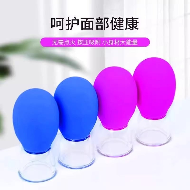 Facial Cupping Device to Enhance Facial Beauty, Mini Silicone Cupping Massage Meridian Dredging Tool, Vacuum Cup Scraping - image 3