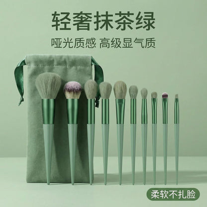 Factory Direct Sales 13-Piece Makeup Brush Set with Long Handle, Soft Bristles, Blush Brush, Eyeshadow Brush, Complete Set of Makeup Brushes, Customizable - image 2