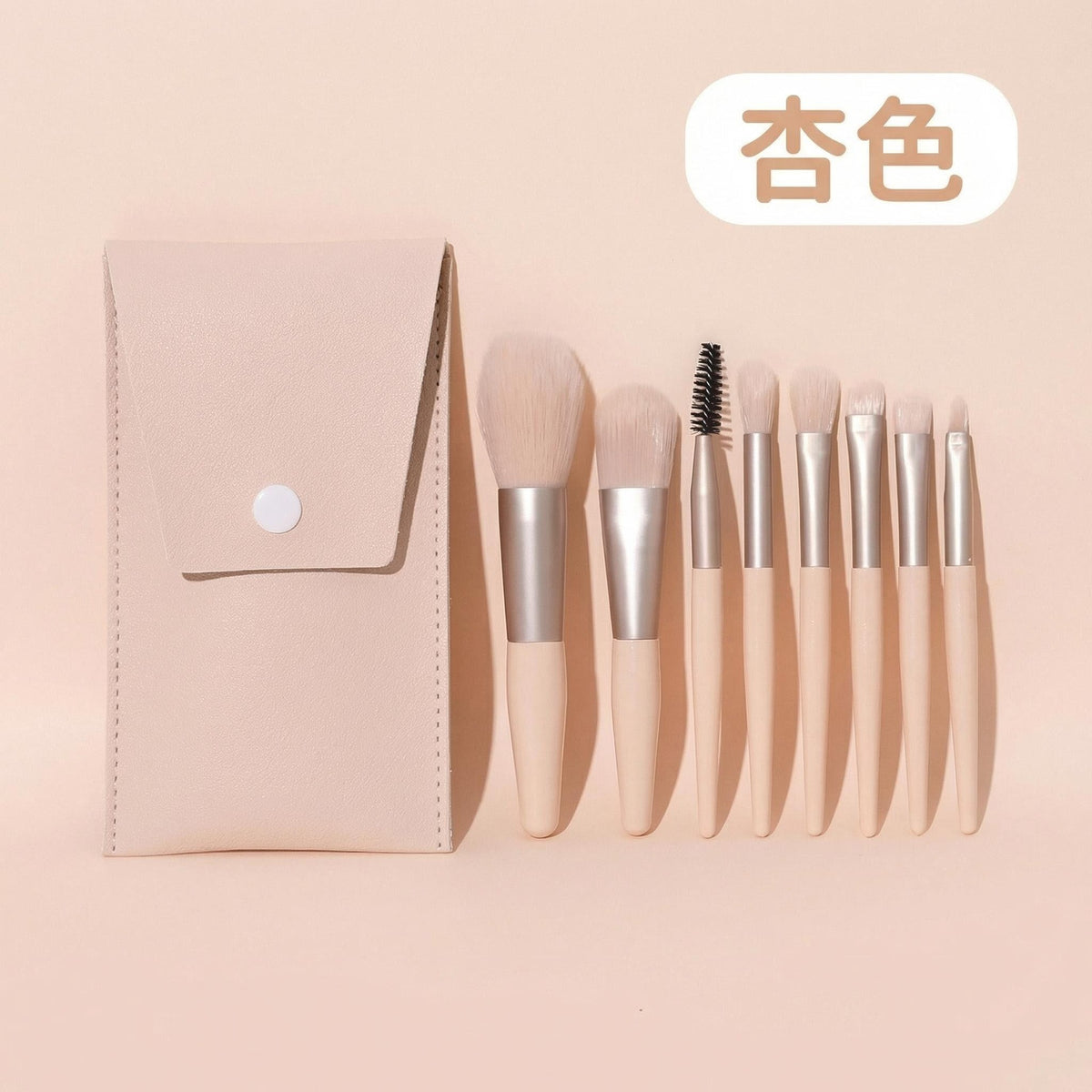 Cross-Border Popular Makeup Brush Set of 8 Pieces for Beginners, Morandi Color Eyeshadow Detail Brush and Highlight Brush Set - image 3
