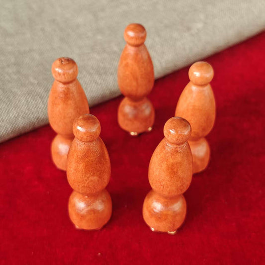 Facial Massager, Small Lotus Pod, Facial Beauty, Pure Brass, Eye Scraping Stick, Acupuncture Point Skin Care Tool, Rosewood - image 2