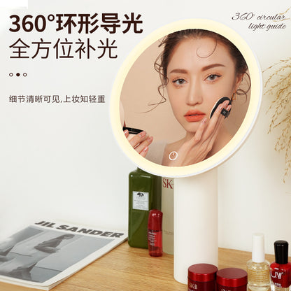 Led Vanity Mirror with Light, Japanese-Style High-Definition Makeup Mirror with Fill Light, Desktop Vanity Mirror - image 2
