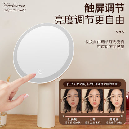 Led Vanity Mirror with Light, Japanese-Style High-Definition Makeup Mirror with Fill Light, Desktop Vanity Mirror - image 4