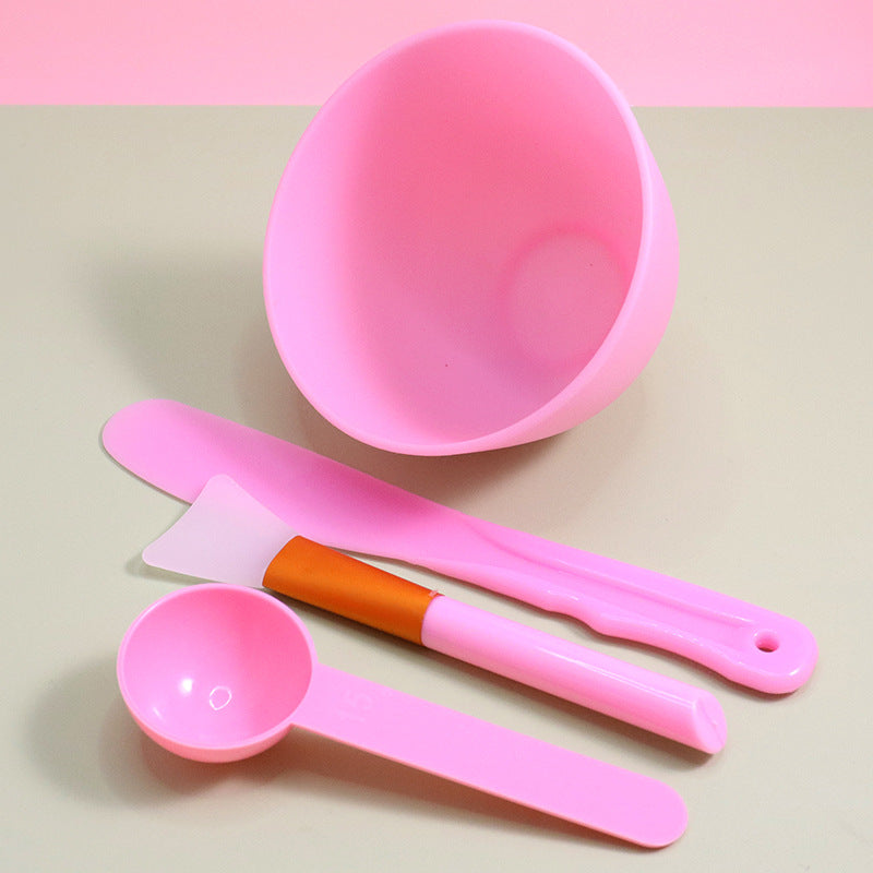 Mask Bowl Brush Set Imitation Silicone Bowl Spa Skin Filling Mixing Soft Mask Bowl Spoon Beauty Salon Beauty Tools - image 3