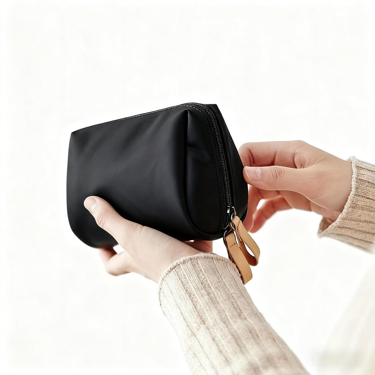 Cosmetic Bag Foldable Portable Women's Travel Makeup Pouch Hand-Held Lipstick Toiletry Storage Bag Small Coin Purse - image 1