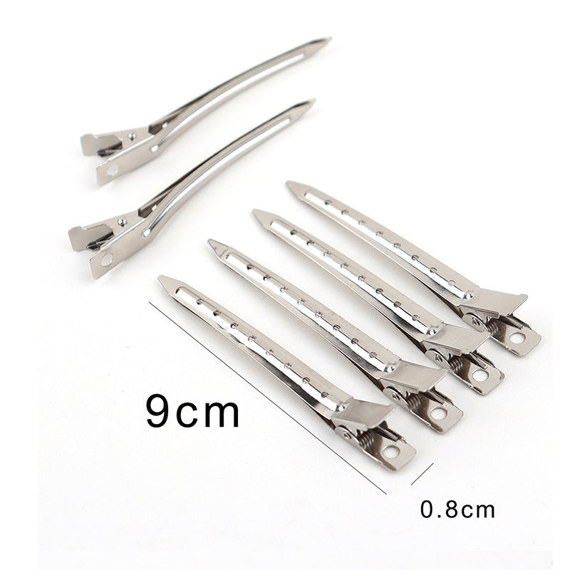 Makeup Duckbill Positioning Clip Korean Metal Traceless Hairpin Women's Side Clip Makeup Bangs Clip Facial Mask Face Wash Small - image 1