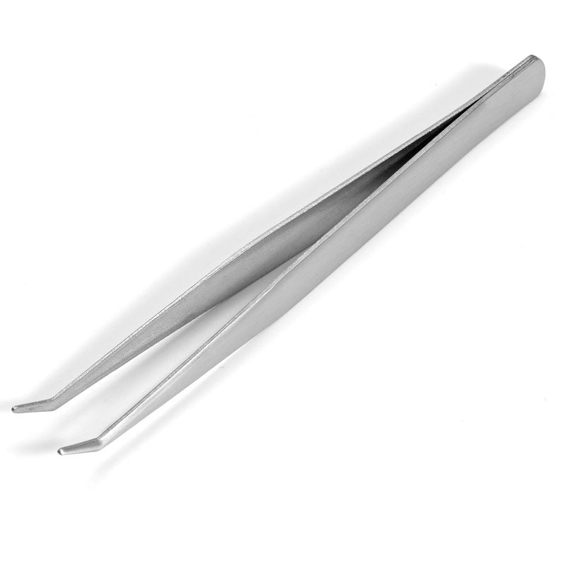 Factory Direct Supply False Eyelash Tweezers Auxiliary Short Mouth Eyebrow Clip Eyelash Assistant Beauty Tool Stainless Steel Tweezers - image 4