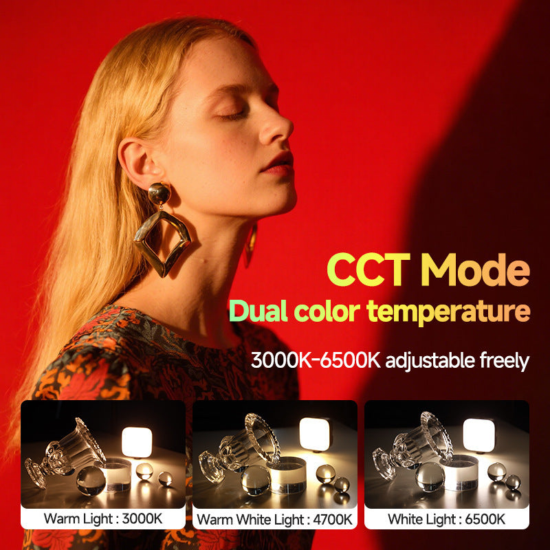 Rgb Mobile Phone Fill Light Portable Mini Pocket Light Outdoor Photo Video Led Tofu Light Live Broadcast Beauty Light - image 3