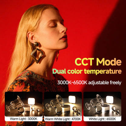 Rgb Mobile Phone Fill Light Portable Mini Pocket Light Outdoor Photo Video Led Tofu Light Live Broadcast Beauty Light - image 3