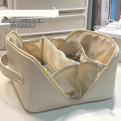 Cosmetic Bag Women's Large Capacity Portable Ins High-End Internet Celebrity 2025 New Travel Cosmetics Toiletry Storage Bag - image 1