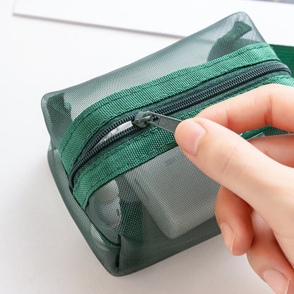 Mesh Zipper Storage Bag, Travel Portable Coin Bag, Data Cable, Earphones, Mobile Phone Accessories, Digital Bag, Cosmetic Bag - image 3