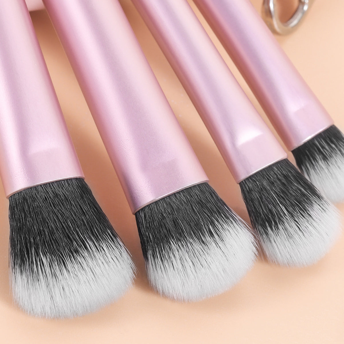 Cross-Border Popular 10 Mini Cosmetic Makeup Brushes with Brush Bag, Nose Shadow Brush, Full Set of Foundation Blush Brush, Eye Shadow Brush - image 3