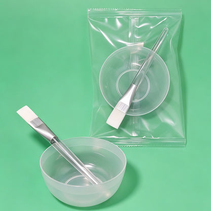 Beauty Bowl + Mask Brush, Mask Bowl, Makeup Brush Set, Mask Mixing Bowl, Homemade Spa Mask, Mud Mask Application Set - image 3