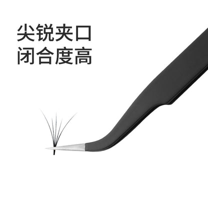 Factory Direct Supply Stainless Steel Eyelash Extension Kit Beauty Tools Eyelash Tweezers Gold Feather Clip Blooming - image 3