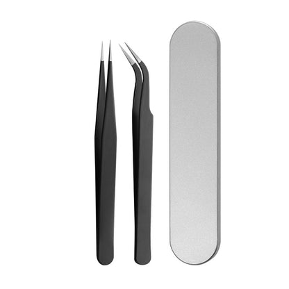 Factory Direct Supply Stainless Steel Eyelash Extension Kit Beauty Tools Eyelash Tweezers Gold Feather Clip Blooming - image 5