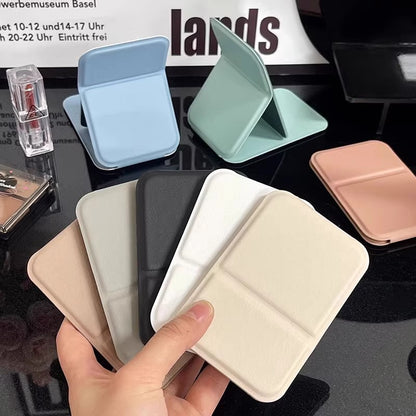 Portable High-Definition Folding Mini Makeup Mirror with Light Internet Celebrity Student Dormitory Cartoon Small Mirror - image 4