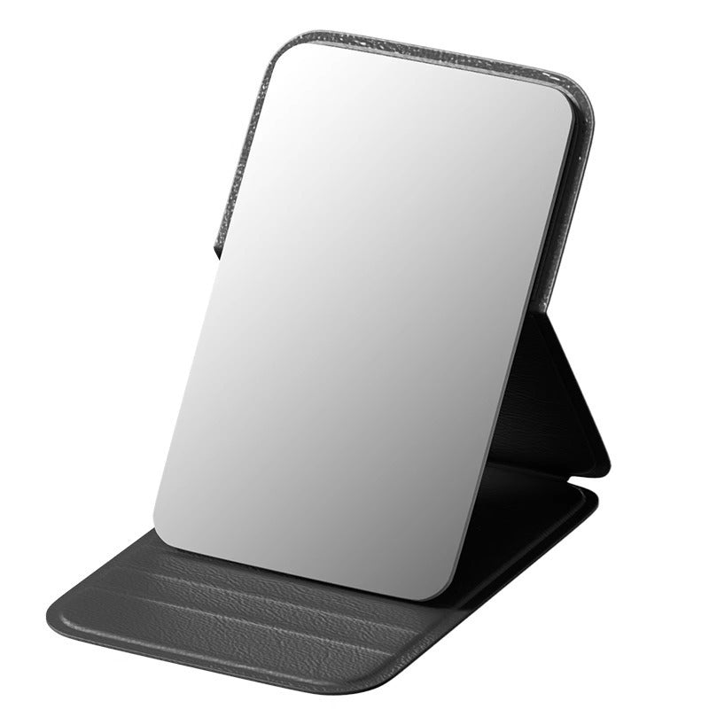 Portable High-Definition Folding Mini Makeup Mirror with Light Internet Celebrity Student Dormitory Cartoon Small Mirror - image 5