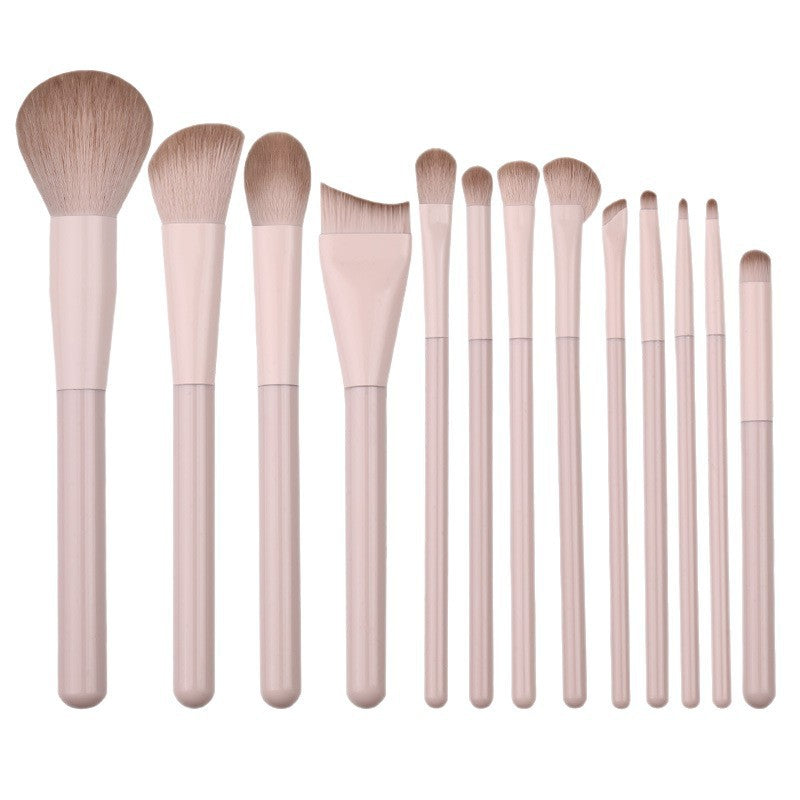 Pink Peach Makeup Brush Set, Eye Shadow, Blush, Contouring, Nose Shadow, Concealer, Complete Set of Novice Brushes for Beginners - image 4