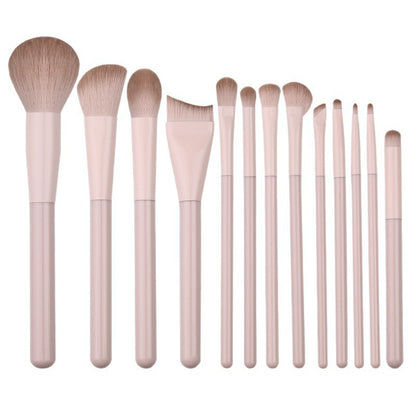 Pink Peach Makeup Brush Set, Eye Shadow, Blush, Contouring, Nose Shadow, Concealer, Complete Set of Novice Brushes for Beginners - image 4