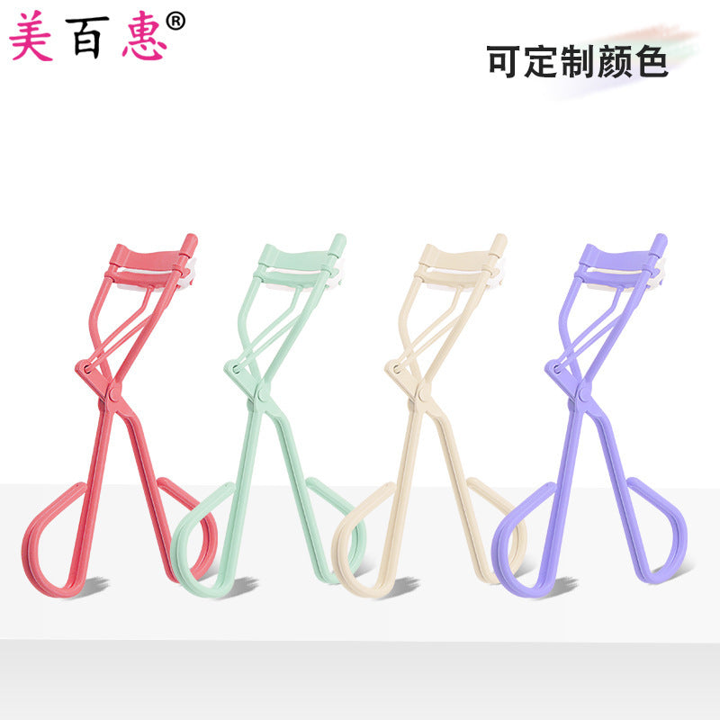 Black Eyelash Curler with Comb, Peach Heart Fan-Shaped Wide-Angle Comb and Side Clip, Beauty Curling, False Eyelashes Auxiliary Tool - image 2