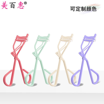 Black Eyelash Curler with Comb, Peach Heart Fan-Shaped Wide-Angle Comb and Side Clip, Beauty Curling, False Eyelashes Auxiliary Tool - image 2