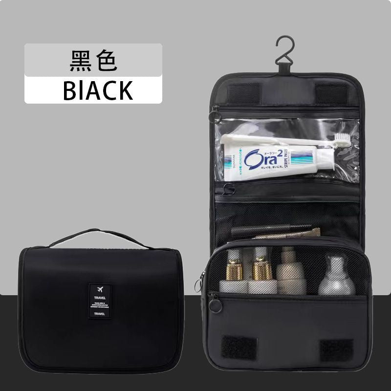 Large-Capacity Cosmetic Bag, Business Trip, Portable Toiletry Bag, Fashionable Portable Waterproof Dry and Wet Separation Hook Storage Bag - image 2