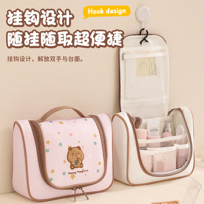 Beilian Hook-To-Attach Toiletry Bag New Travel Hanging Toiletries Organizer Embroidered Cute Portable Makeup Bag - image 1