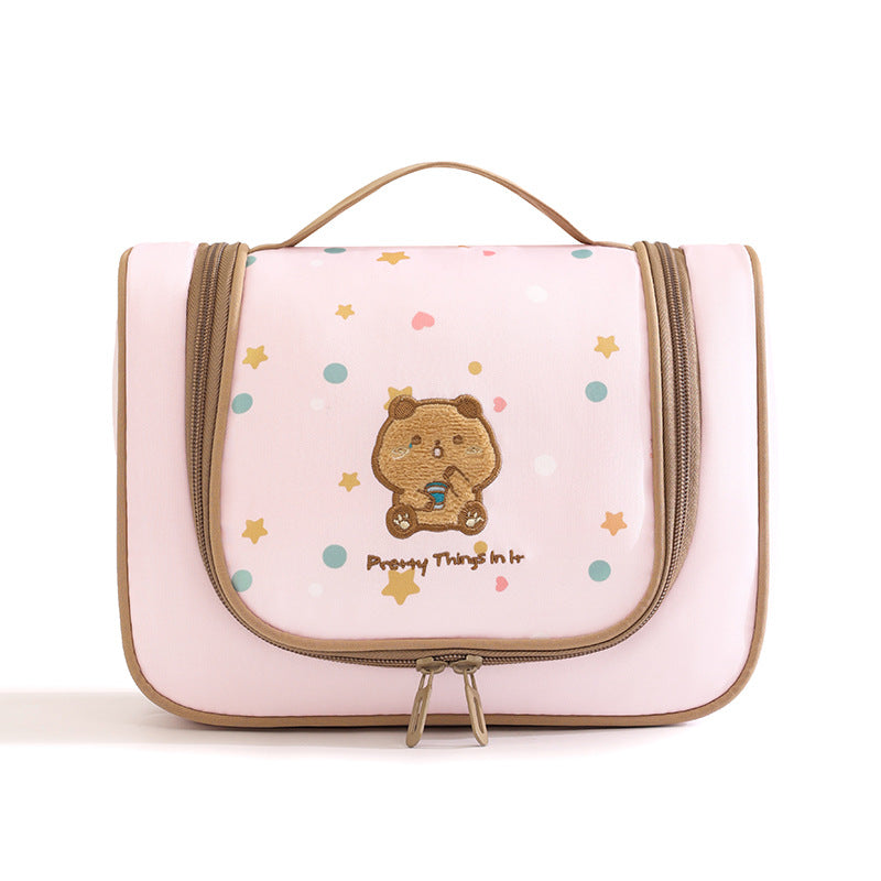 Beilian Hook-To-Attach Toiletry Bag New Travel Hanging Toiletries Organizer Embroidered Cute Portable Makeup Bag - image 5