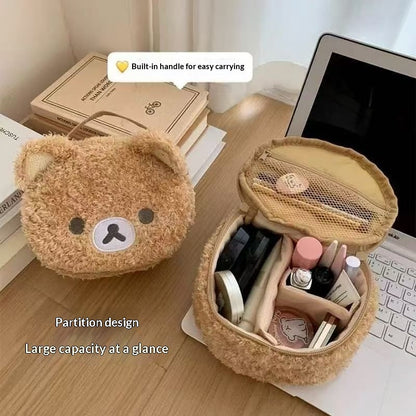 Cartoon Cute and Adorable Lambswool Easy Bear Head Oval 3d